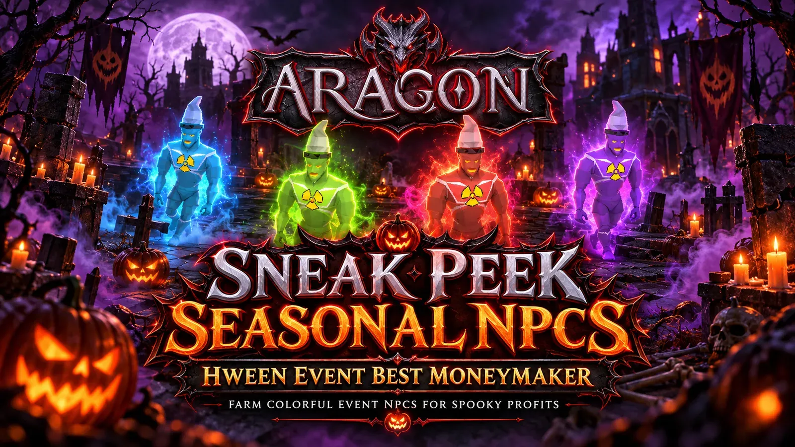 Official Halloween seasonal NPCs sneak-peek banner